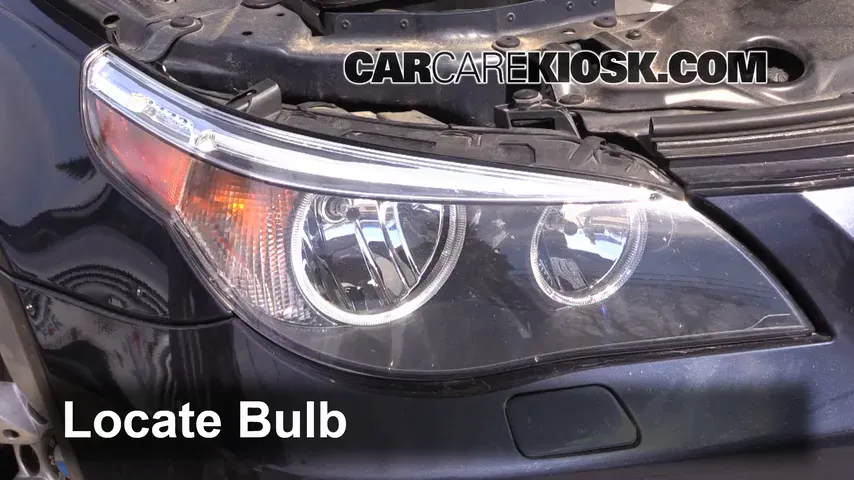 2007 BMW 525i 3.0L 6 Cyl. Éclairage Feux de croisement (remplacer l'ampoule)